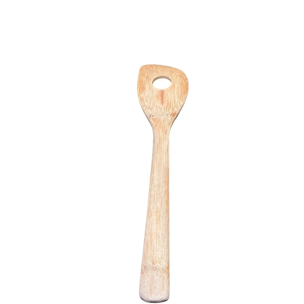 Bamboo Corner Scraper Utensil Set OS Natural Tan  Eco Friendly